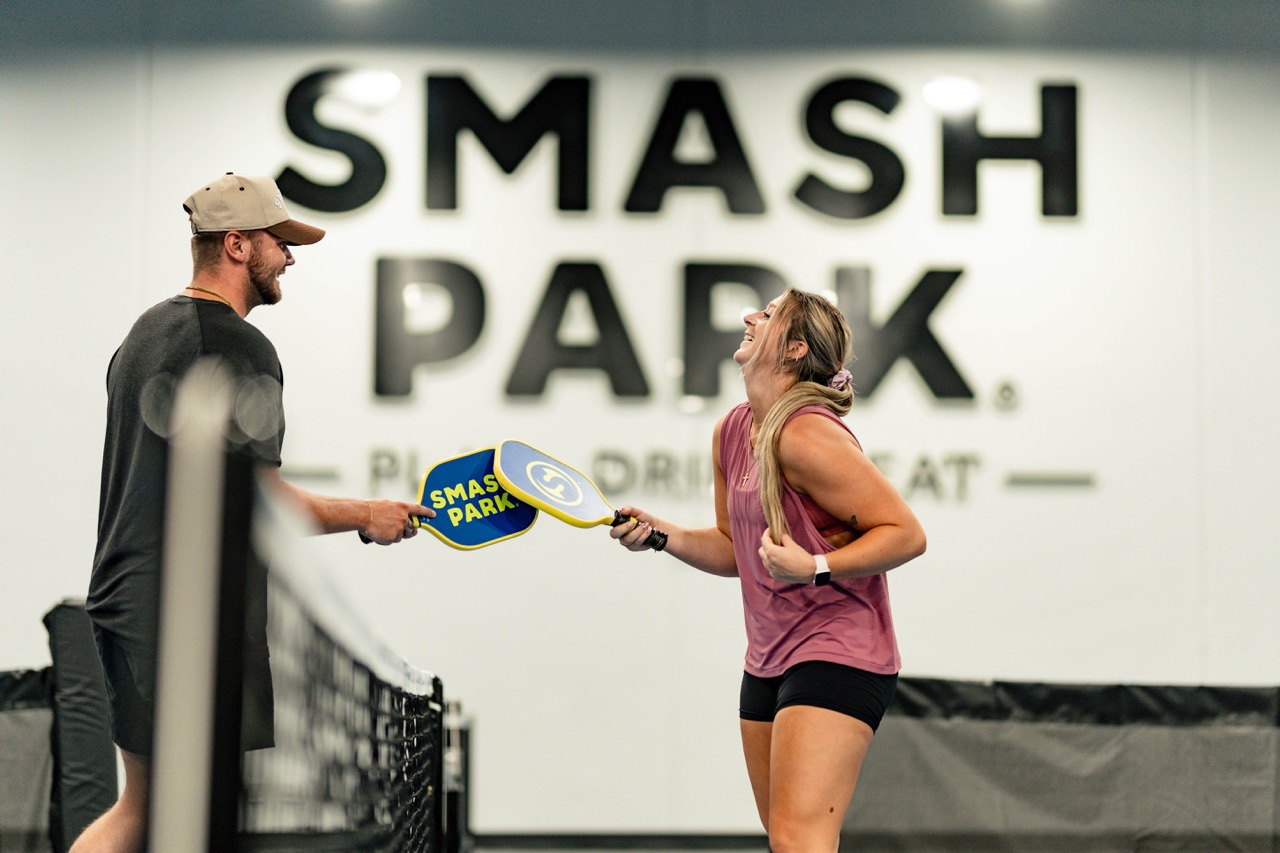Pickleball league play at Smash Park La Vista